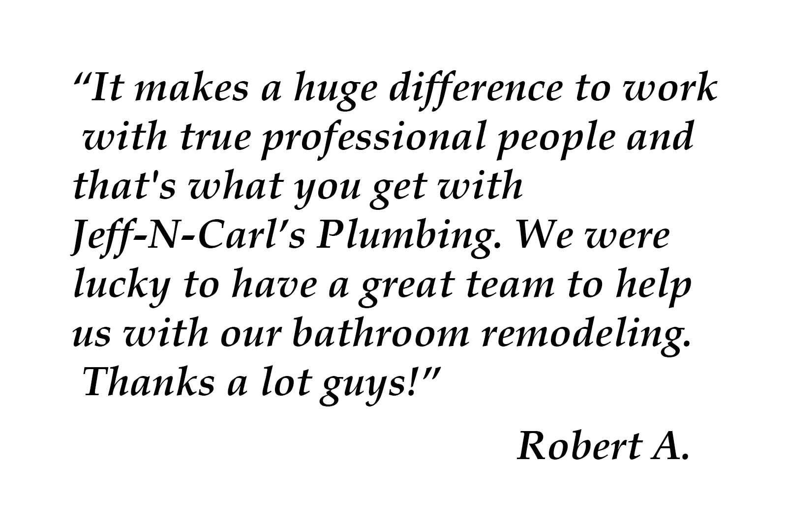 Jeff-N-Carl's Plumbing